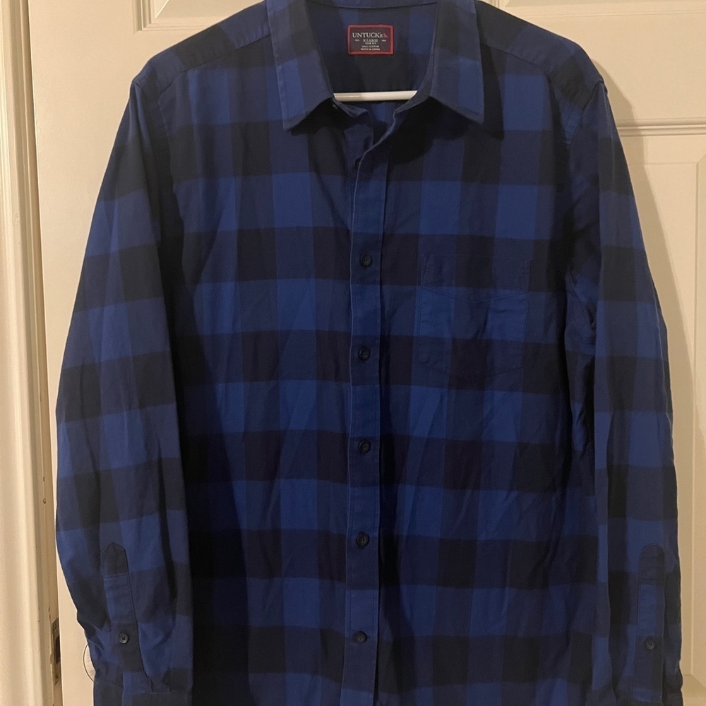 UNTUCKit Gruner Vetliner Flannel Shirt Size XL